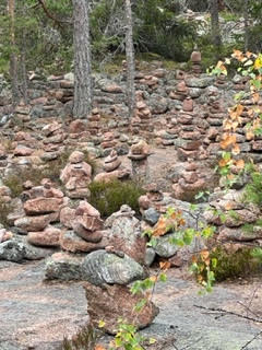 mariehamn stacked rocks