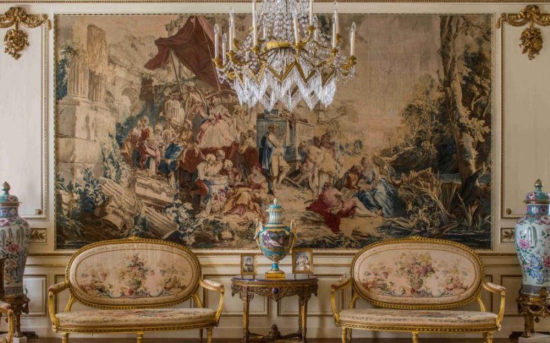 Photo of the French drawing room in the Hillwood Estate Museum