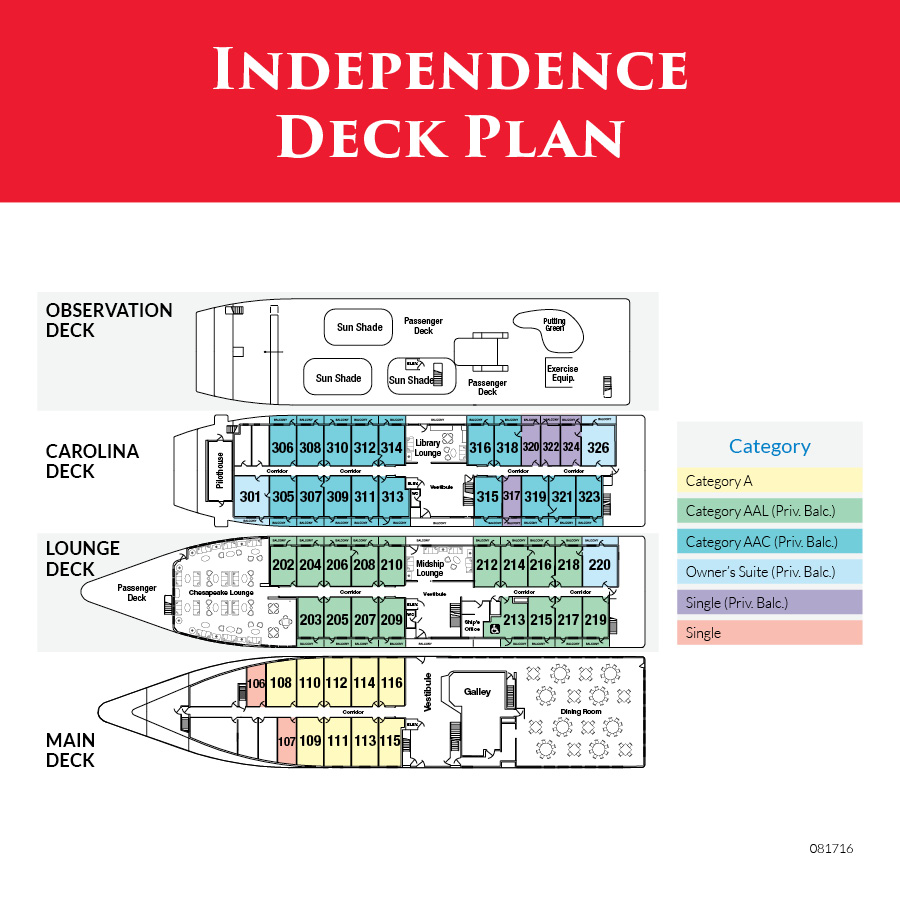 american cruise line independence deck plan