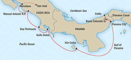 Costa Rica & the Panama Canal • USA River Cruises Official Site