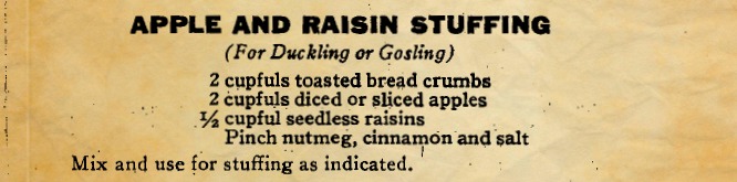 Apple and Raisin Stuffing