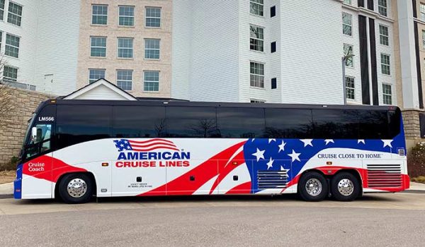 American Cruise Lines shuttle bus