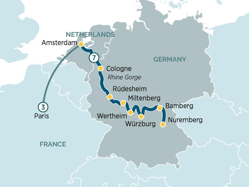 christmas cruise to Paris Rhine main rivers with emerald cruises