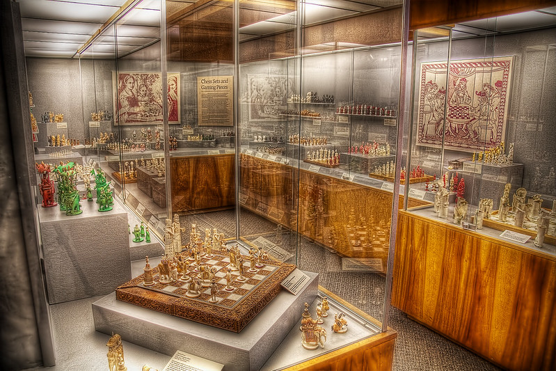 Chess set at Maryhill museum of art
