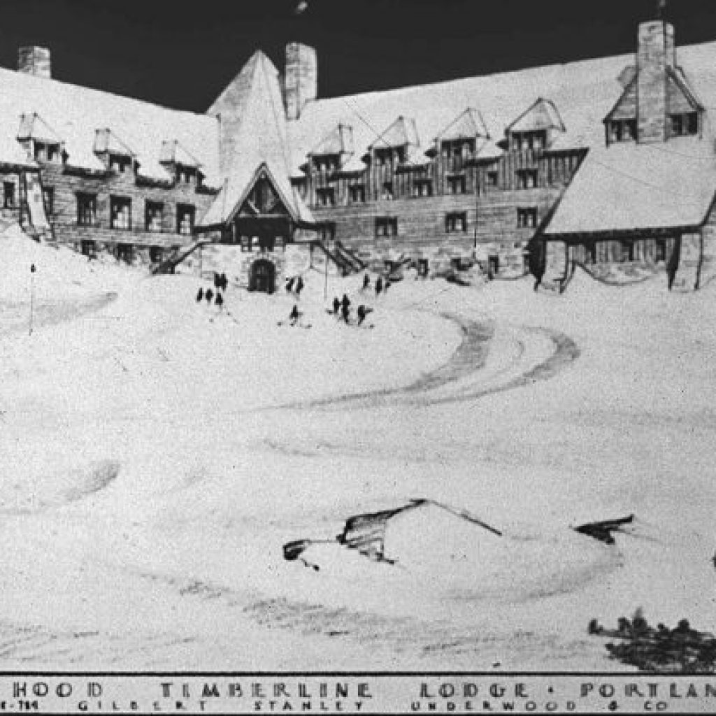 historic timberline postcard