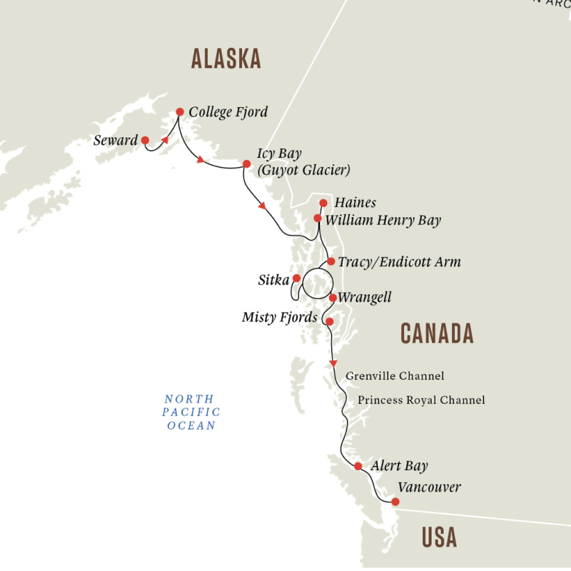 Hurtigruten Alaska Cruise wilderness glaciers and culture