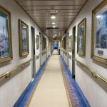 American West Cruise Ship hallways are lined with framed historic Columbia River photographs