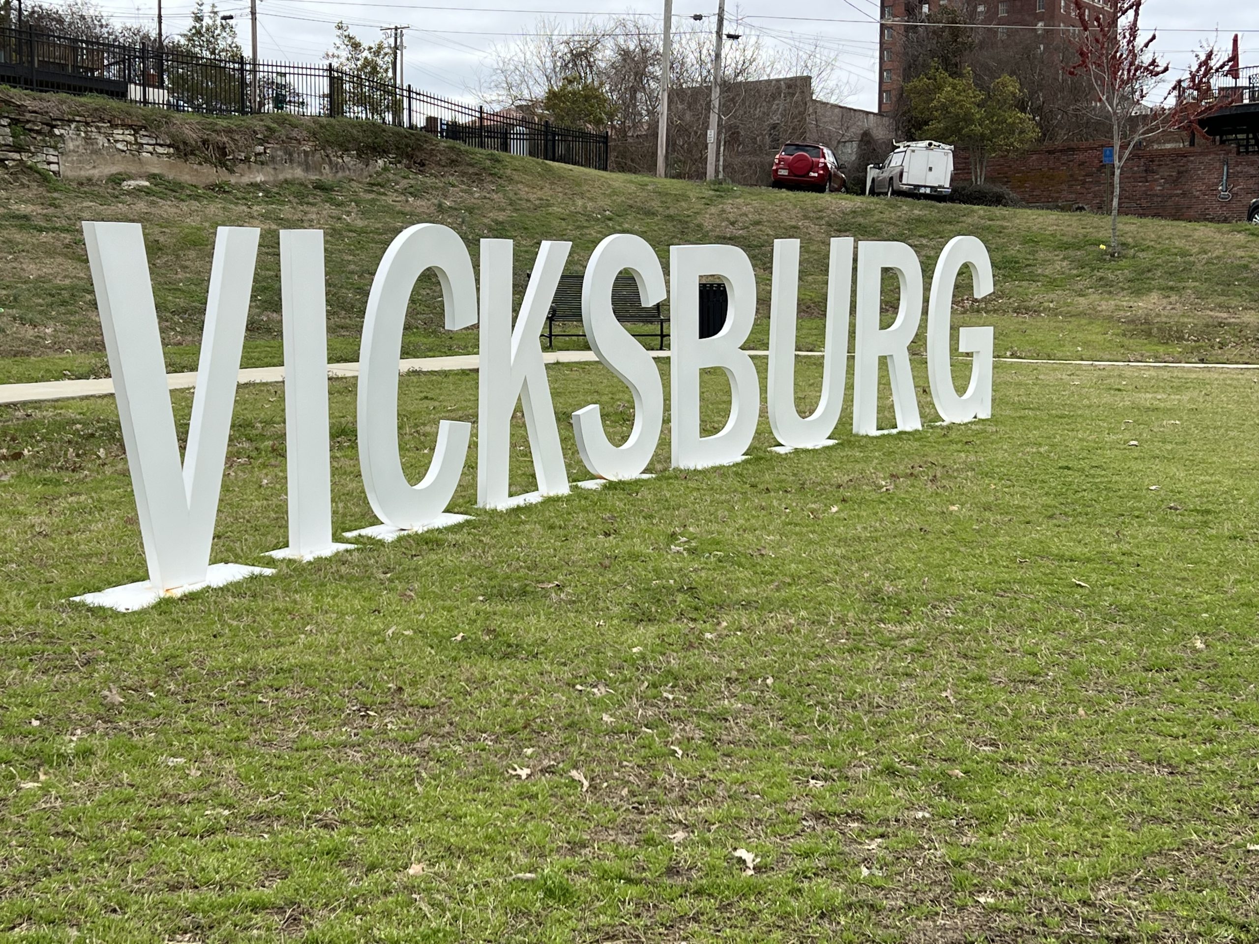 Vicksburg welcome sign