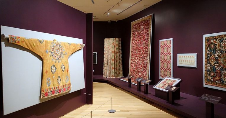 displays at George Washington University Textile Museum