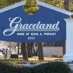 the Graceland Home of Elvis Presley sign