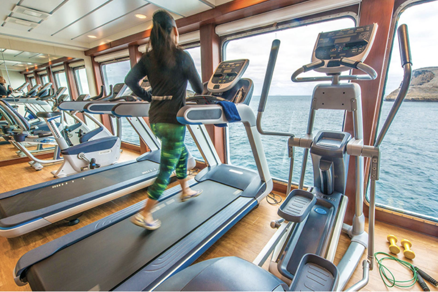 National Geographic Endeavor II cruise ship workout