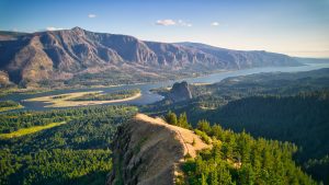 Aerial view of Columbia River Gorge