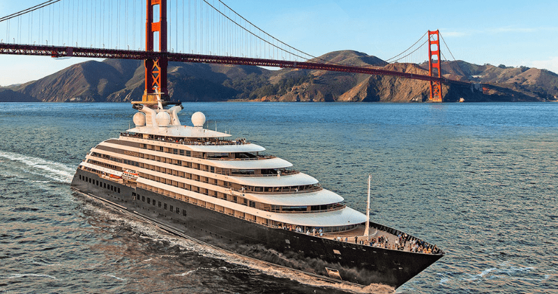 Scenic Eclipse Ship in San Francisco Bay
