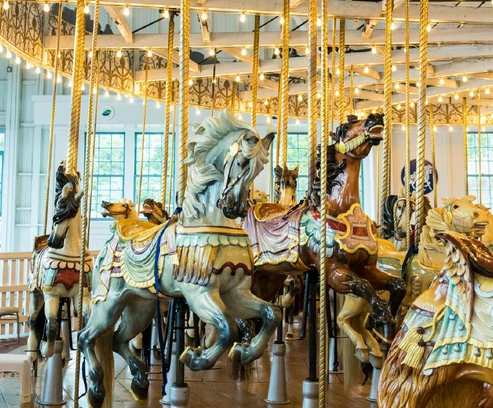 Photo of a carousel in new haven