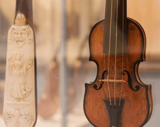 violin in a music museum