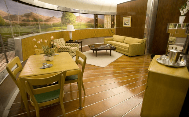 the Dymaxion House interior